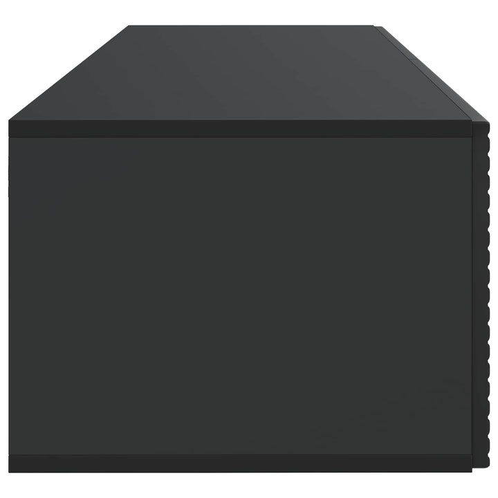 Væghængt TV-skab Sort 98 x 41 x 30 cm Konstrueret træ