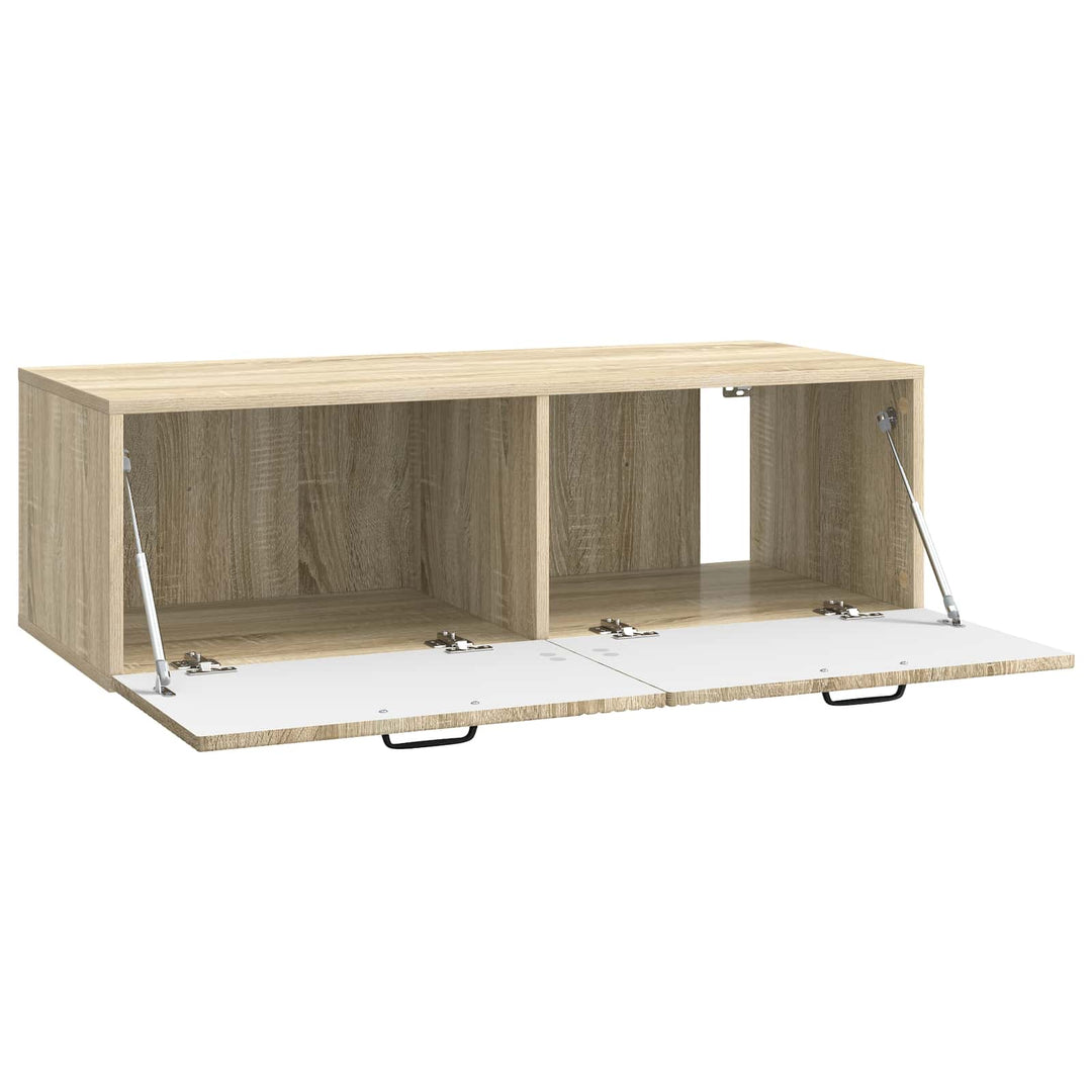 Væghængt TV-skab Sonoma-eg 98 x 41 x 30 cm Konstrueret træ