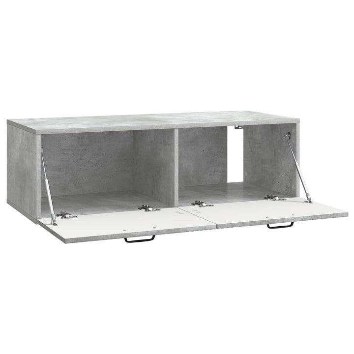 Væghængt TV-skab Betongrå 98 x 41 x 30 cm Konstrueret træ