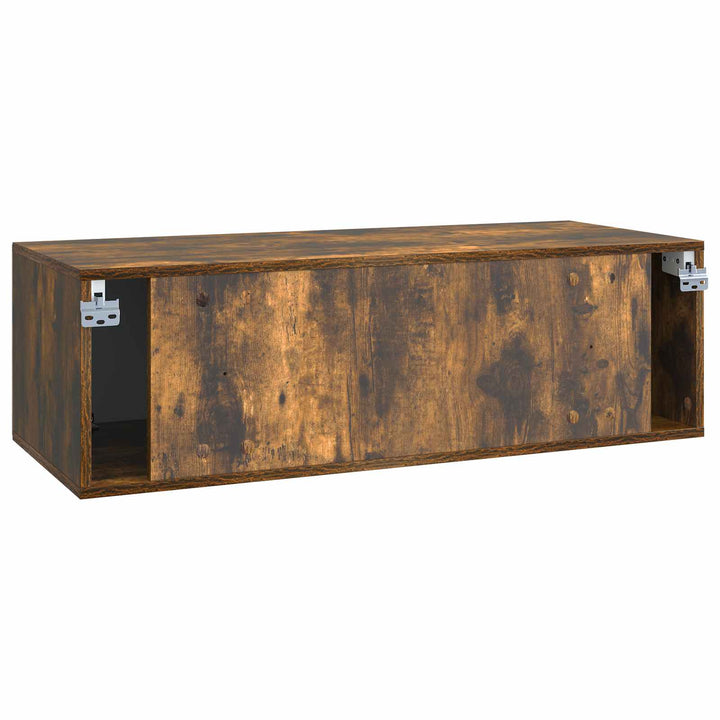 Væghængt TV-skab Røget eg 98 x 41 x 30 cm Konstrueret træ