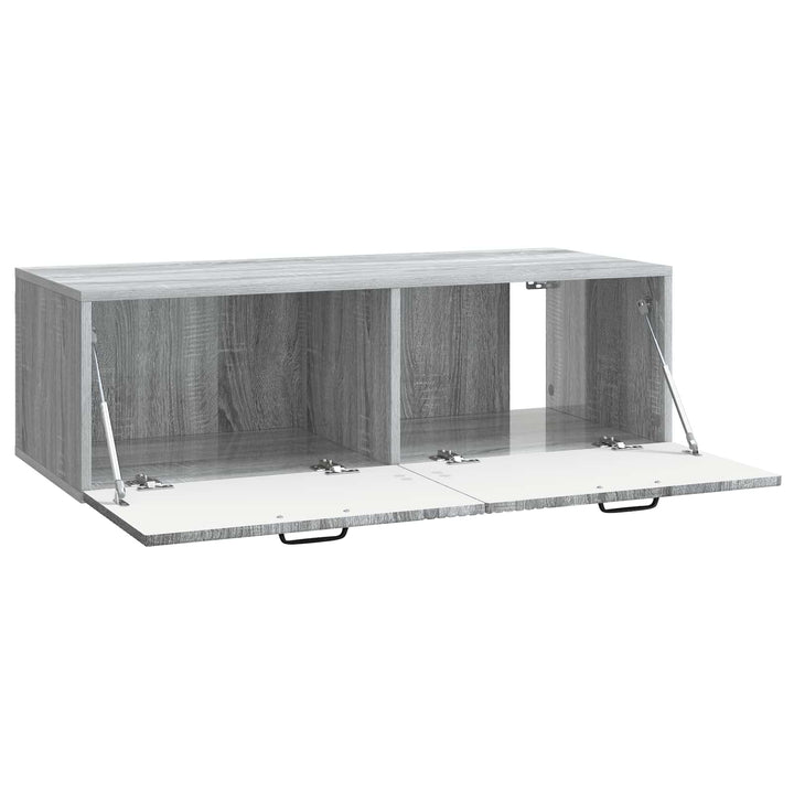 Væghængt TV-skab Grå sonoma-eg 98 x 41 x 30 cm Konstrueret træ