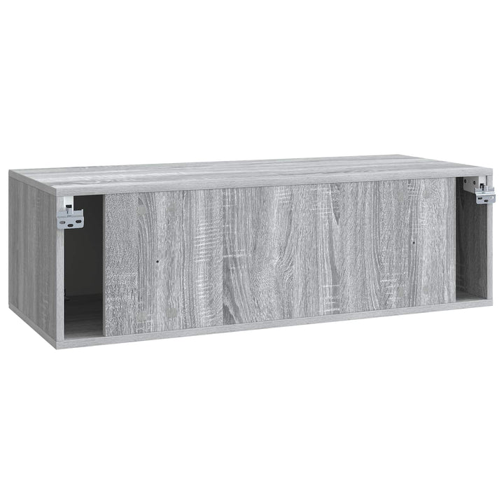 Væghængt TV-skab Grå sonoma-eg 98 x 41 x 30 cm Konstrueret træ
