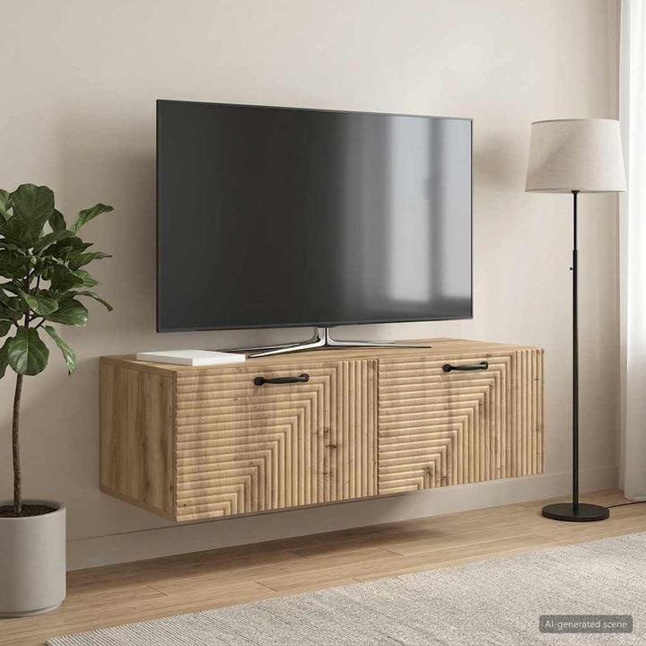 Væghængt TV-skab 98 x 41 x 30 cm Artisan-eg Konstrueret træ