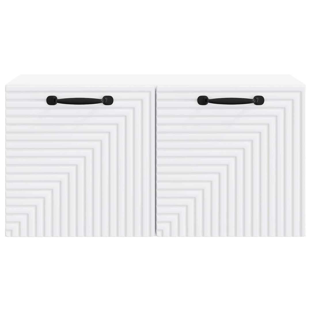 Væghængt TV-skab Hvid 59,5 x 31 x 30 cm Konstrueret træ