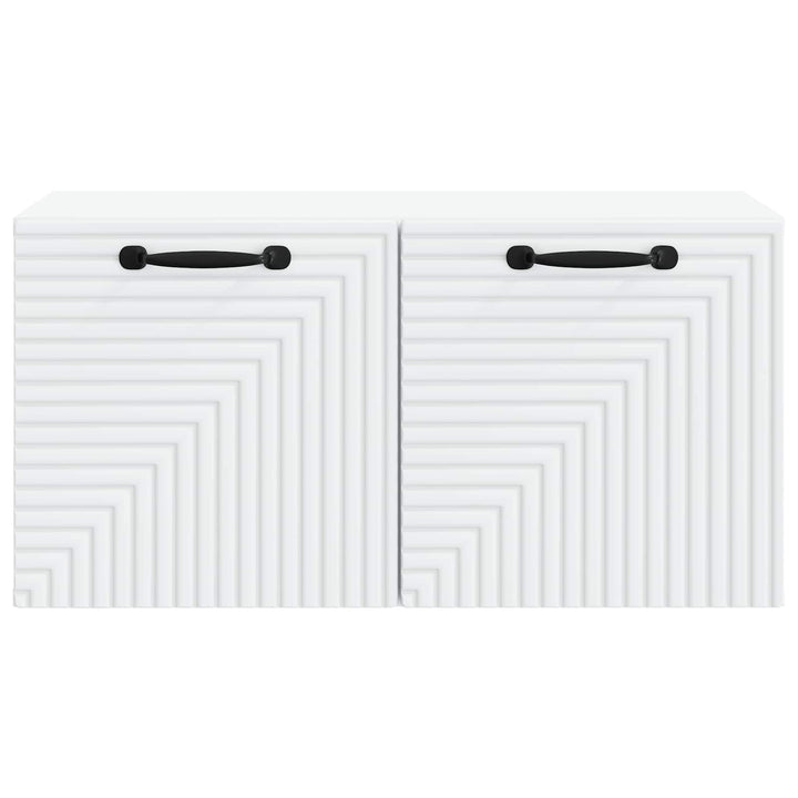 Væghængt TV-skab Hvid 59,5 x 31 x 30 cm Konstrueret træ