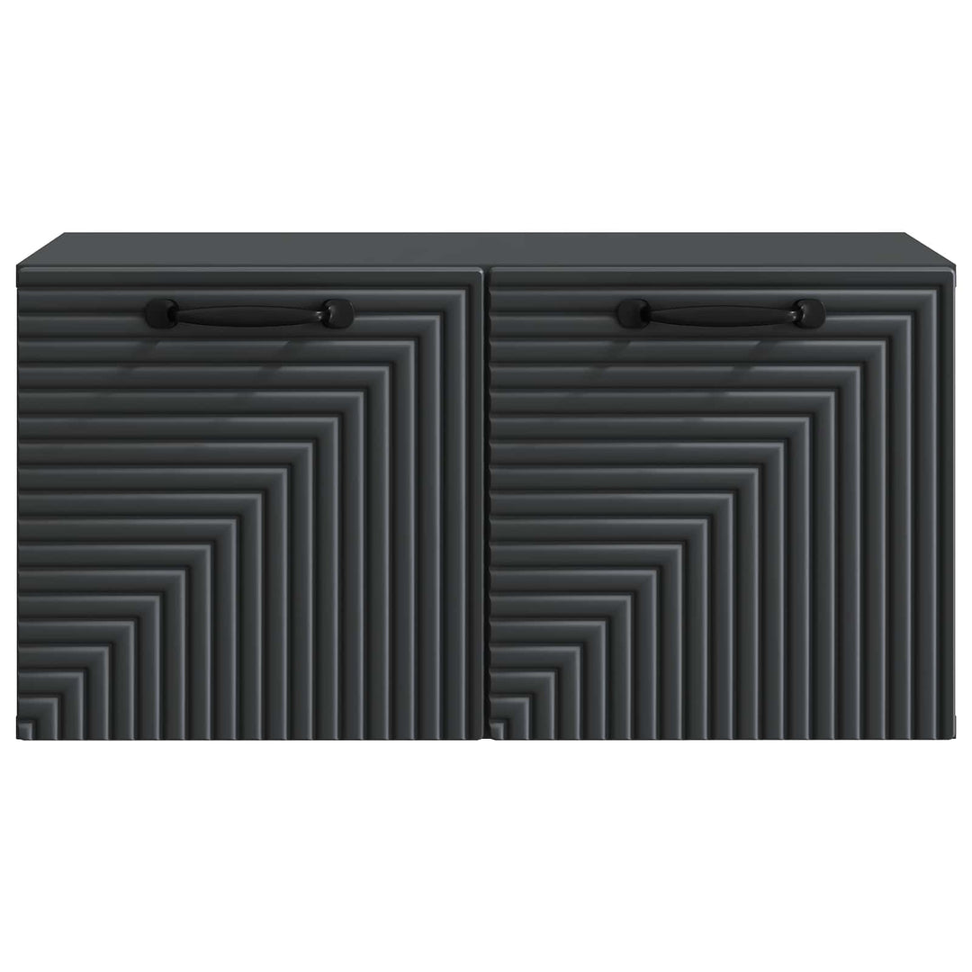 Væghængt TV-skab Sort 59,5 x 31 x 30 cm Konstrueret træ
