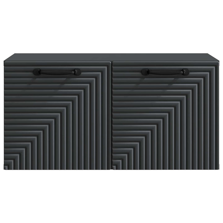 Væghængt TV-skab Sort 59,5 x 31 x 30 cm Konstrueret træ