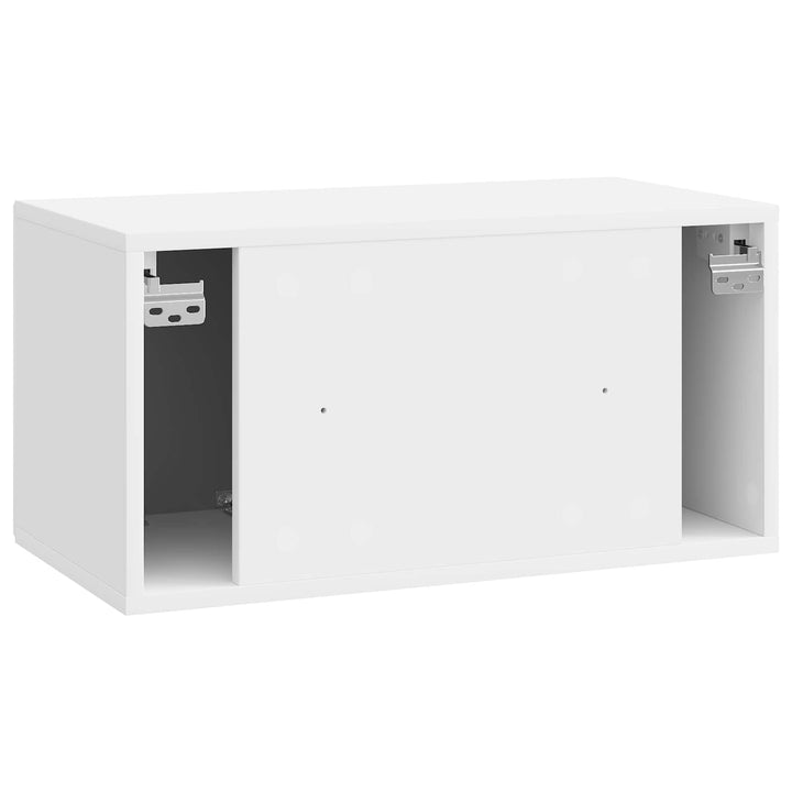 Væghængt TV-skab Vægmonteret Hvid højglans 59,5 x 31 x 30 cm
