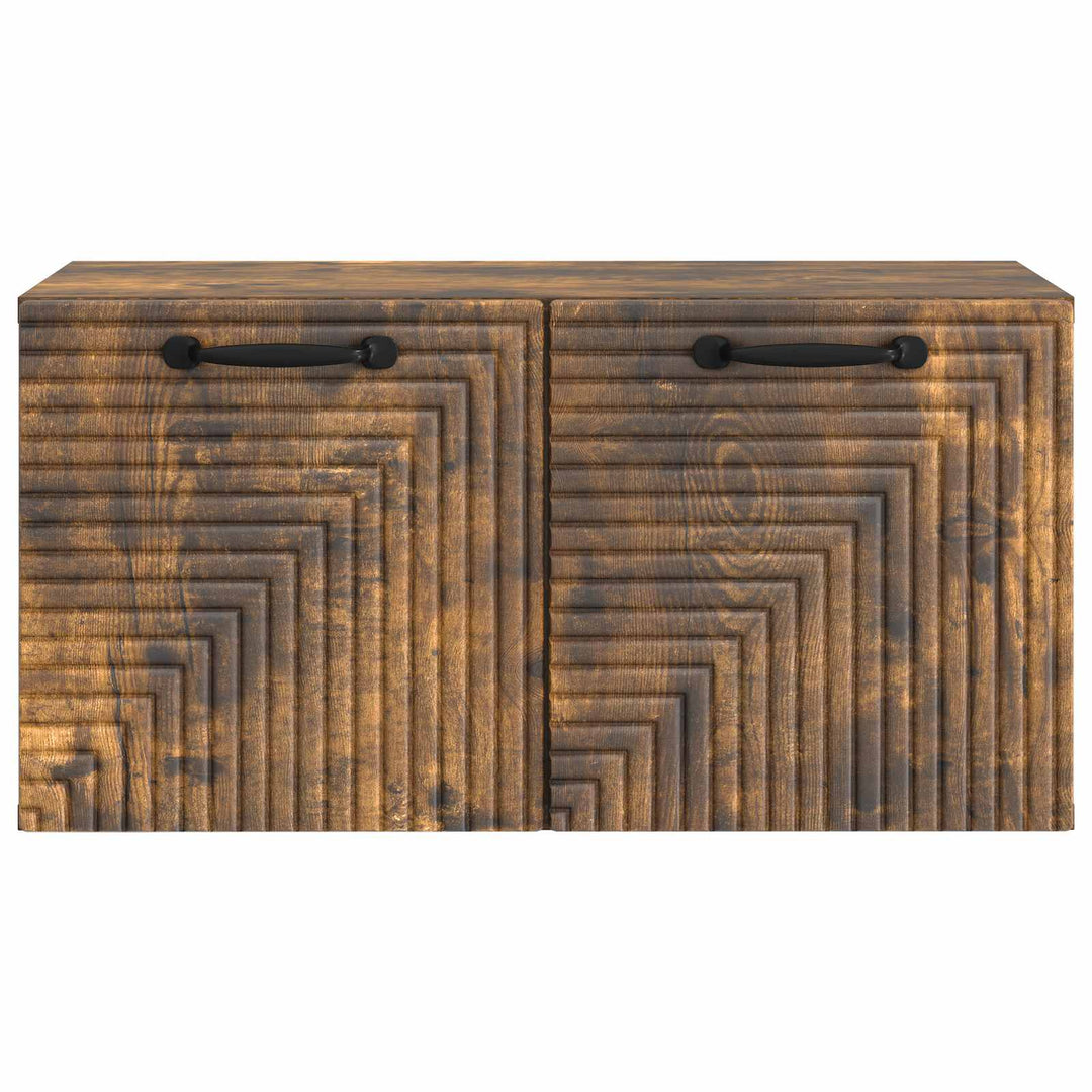 Væghængt TV-skab Røget eg 59,5 x 31 x 30 cm Konstrueret træ