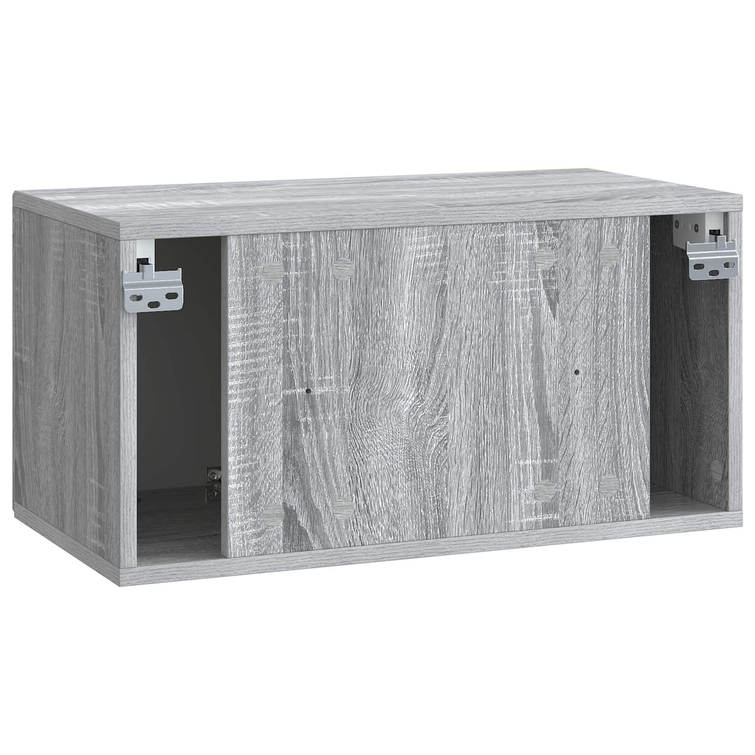 Væghængt TV-skab Vægmonteret Grå sonoma-eg 59,5 x 31 x 30 cm
