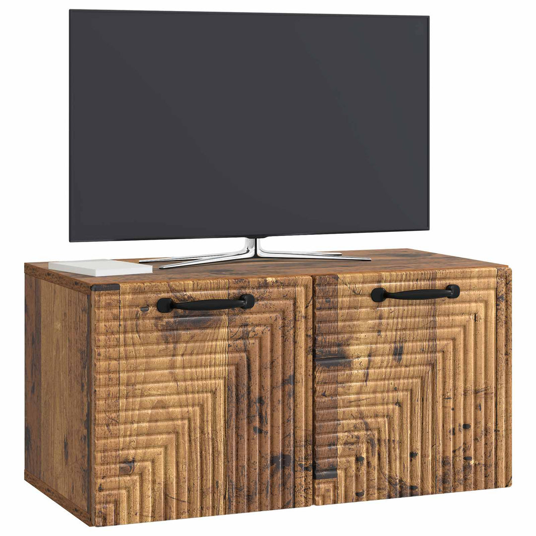 Væghængt TV-skab Gammelt træ 59,5 x 31 x 30 cm Konstrueret træ