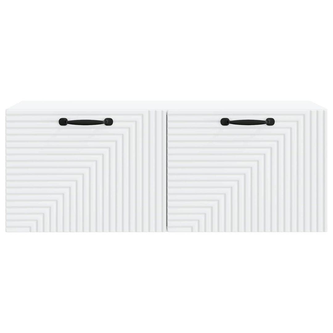 Væghængt TV-skab Hvid 78,5 x 31 x 30 cm Konstrueret træ