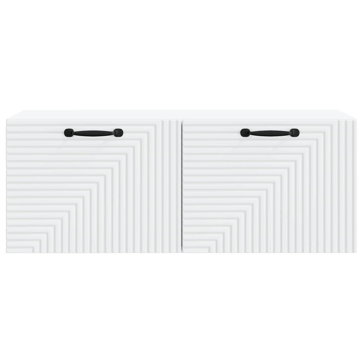 Væghængt TV-skab Hvid 78,5 x 31 x 30 cm Konstrueret træ