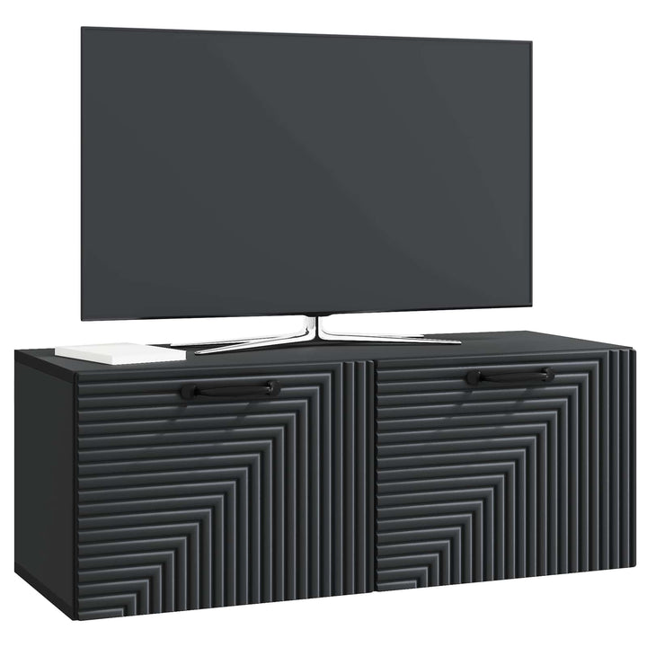 Væghængt TV-skab Sort 78,5 x 31 x 30 cm Konstrueret træ