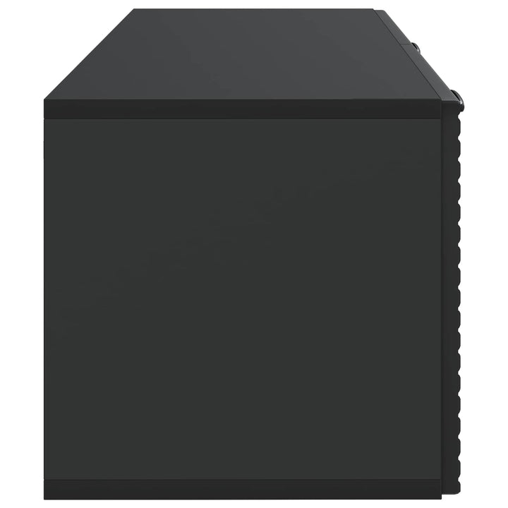 Væghængt TV-skab Sort 78,5 x 31 x 30 cm Konstrueret træ