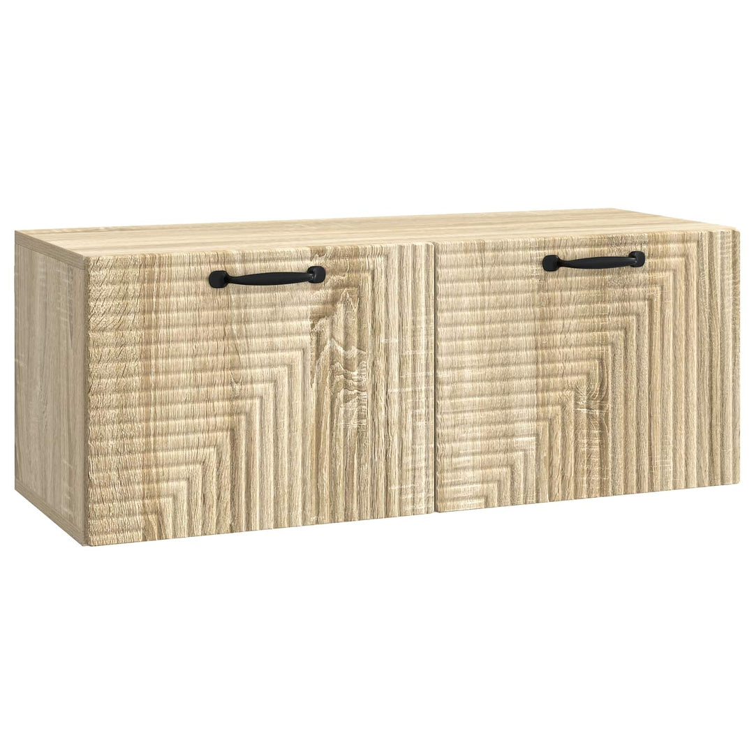 Væghængt TV-skab Sonoma-eg 78,5 x 31 x 30 cm Konstrueret træ