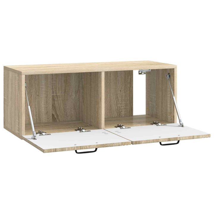 Væghængt TV-skab Sonoma-eg 78,5 x 31 x 30 cm Konstrueret træ