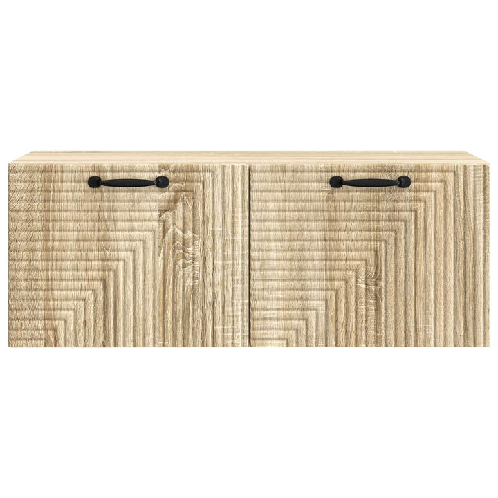 Væghængt TV-skab Sonoma-eg 78,5 x 31 x 30 cm Konstrueret træ