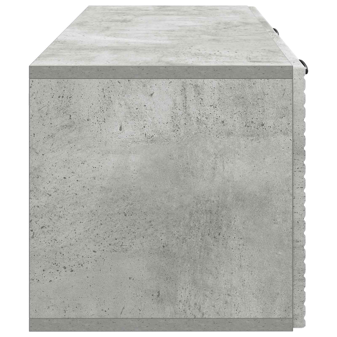 Væghængt TV-skab Betongrå 78,5 x 31 x 30 cm Konstrueret træ