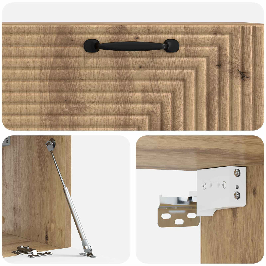 Væghængt TV-skab Artisan-eg 78,5 x 31 x 30 cm Konstrueret træ