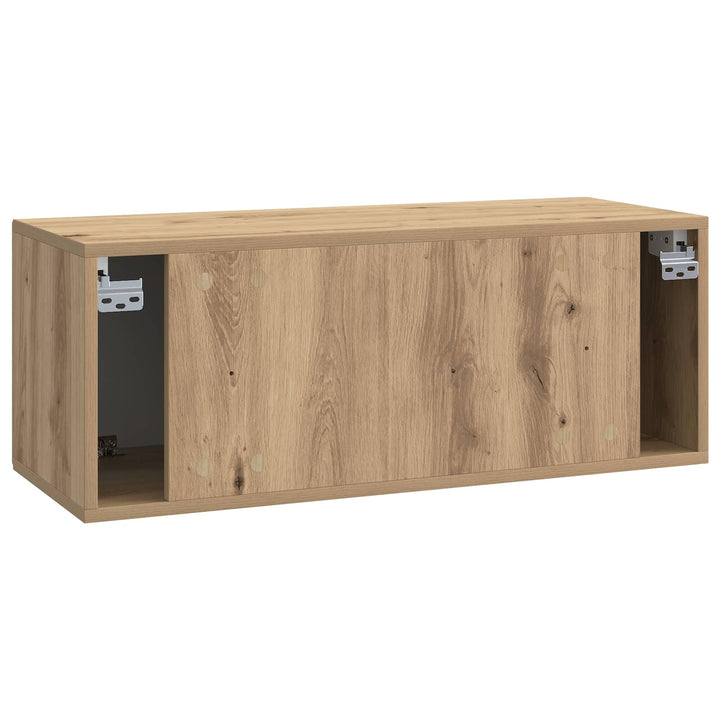Væghængt TV-skab Artisan-eg 78,5 x 31 x 30 cm Konstrueret træ