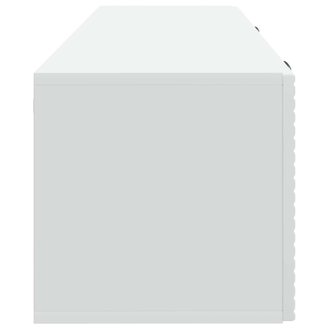 Væghængt TV-skab Hvid 98 x 31 x 30 cm Konstrueret træ