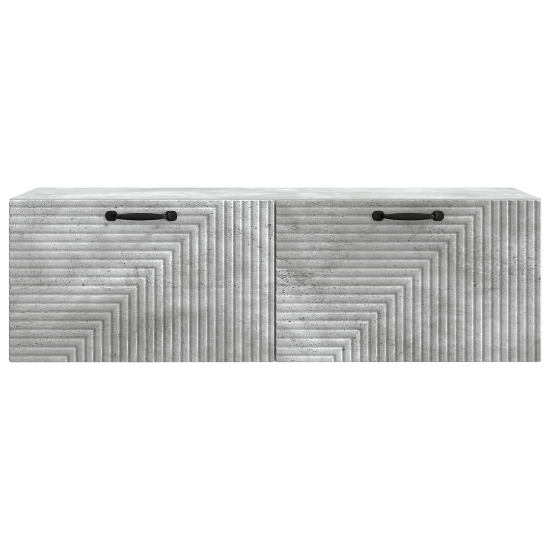 Væghængt TV-skab Betongrå 98 x 31 x 30 cm Konstrueret træ