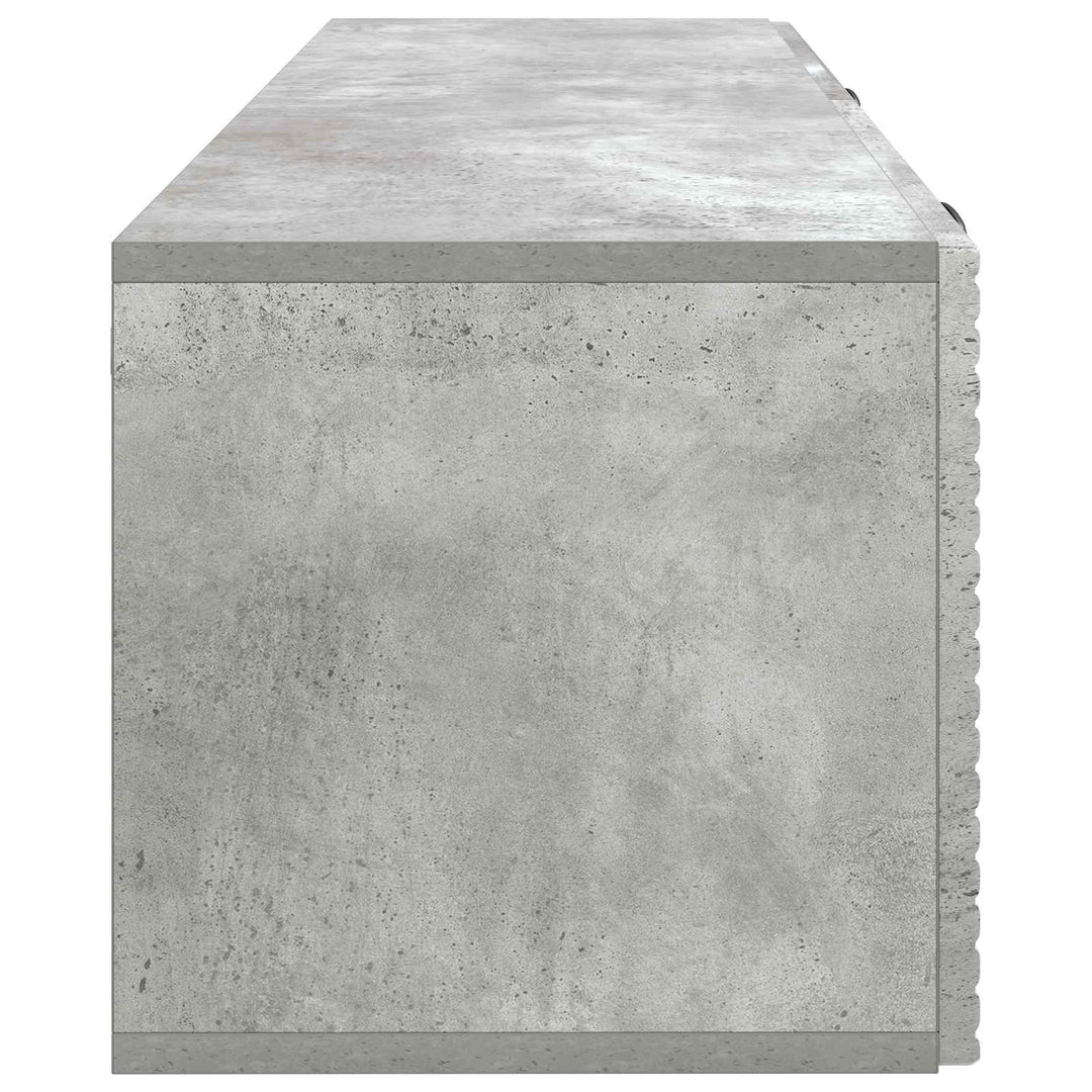 Væghængt TV-skab Betongrå 98 x 31 x 30 cm Konstrueret træ