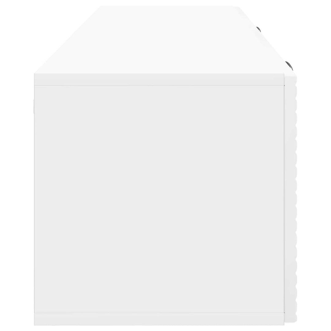 Væghængt TV-skab Hvid højglans 98 x 31 x 30 cm Konstrueret træ