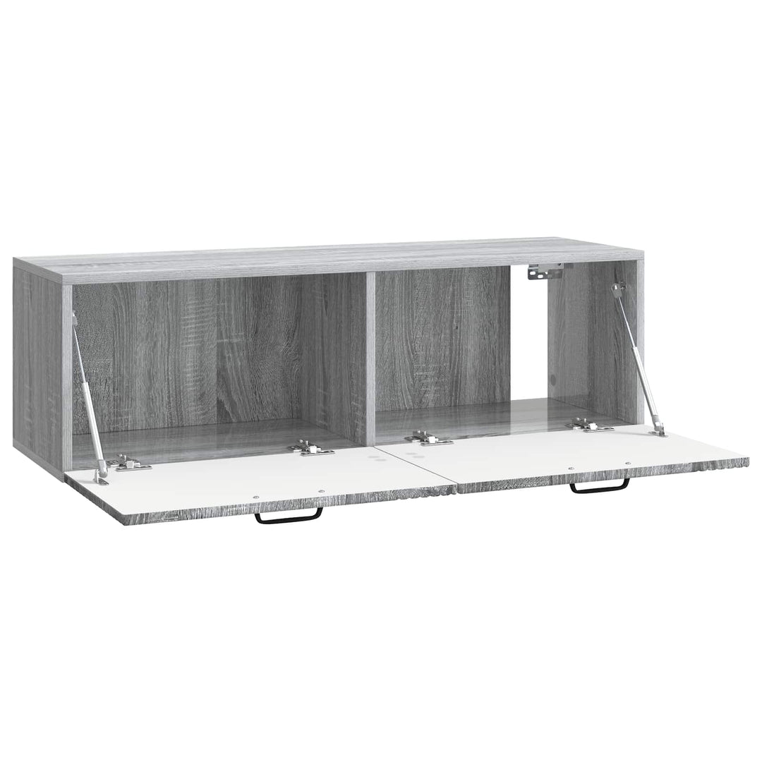 Væghængt TV-skab Grå sonoma-eg 98 x 31 x 30 cm Konstrueret træ