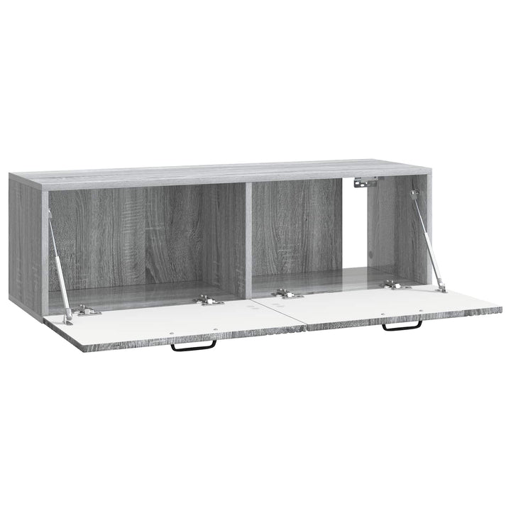 Væghængt TV-skab Grå sonoma-eg 98 x 31 x 30 cm Konstrueret træ
