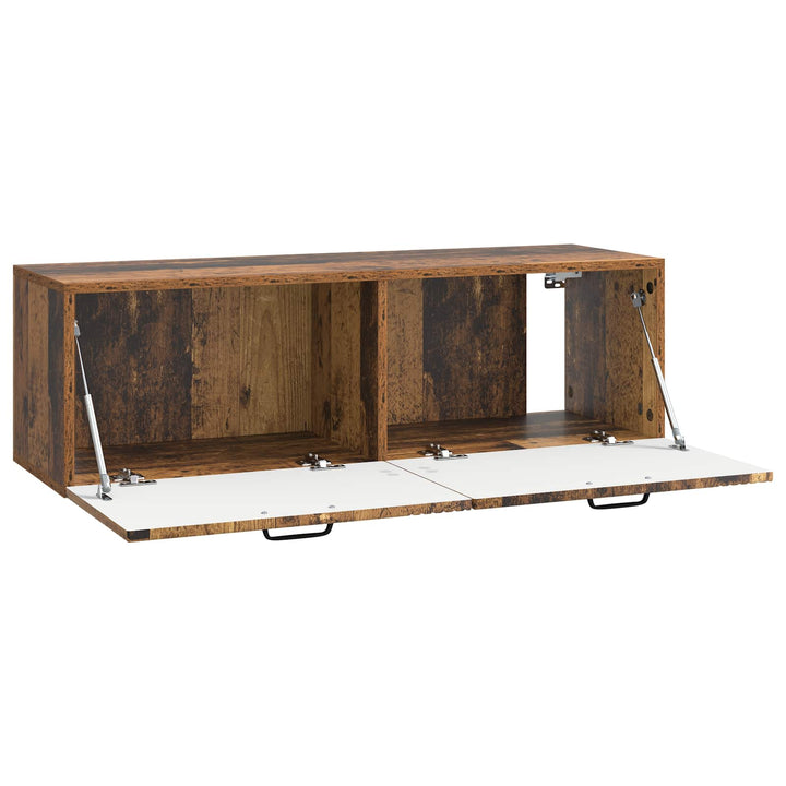 Væghængt TV-skab Gammelt træ 98 x 31 x 30 cm Konstrueret træ