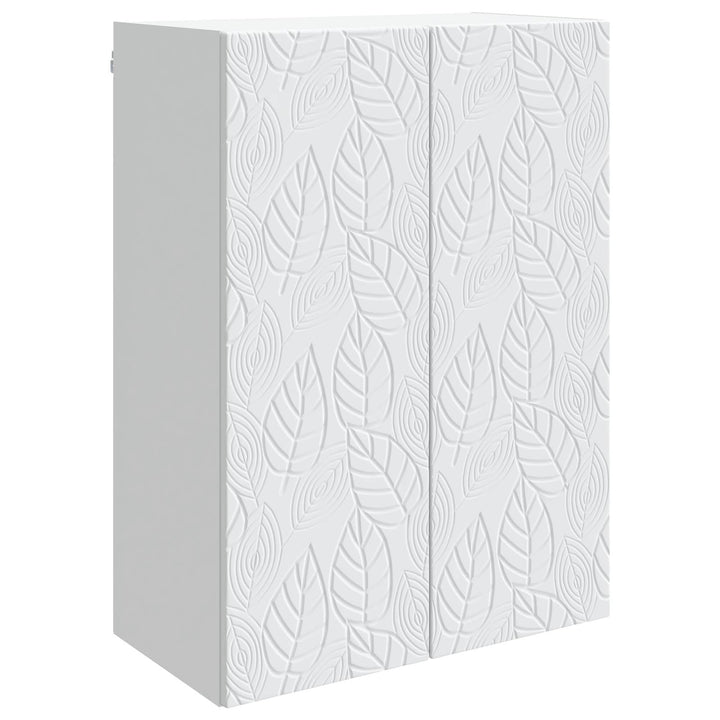 Vægmonteret skab Hvid 66 x 34,5 x 90 cm Konstrueret træ