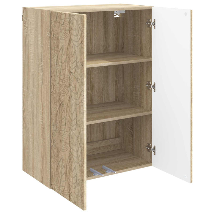 Vægmonteret skab Sonoma-eg 66 x 34,5 x 90 cm Konstrueret træ