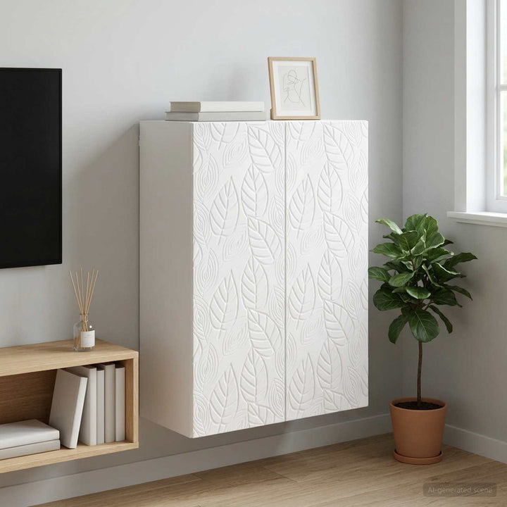 Vægmonteret skab 66 x 34,5 x 90 cm Konstrueret træ