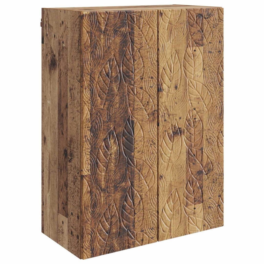 Vægmonteret skab Gammelt træ 66 x 34,5 x 90 cm Konstrueret træ