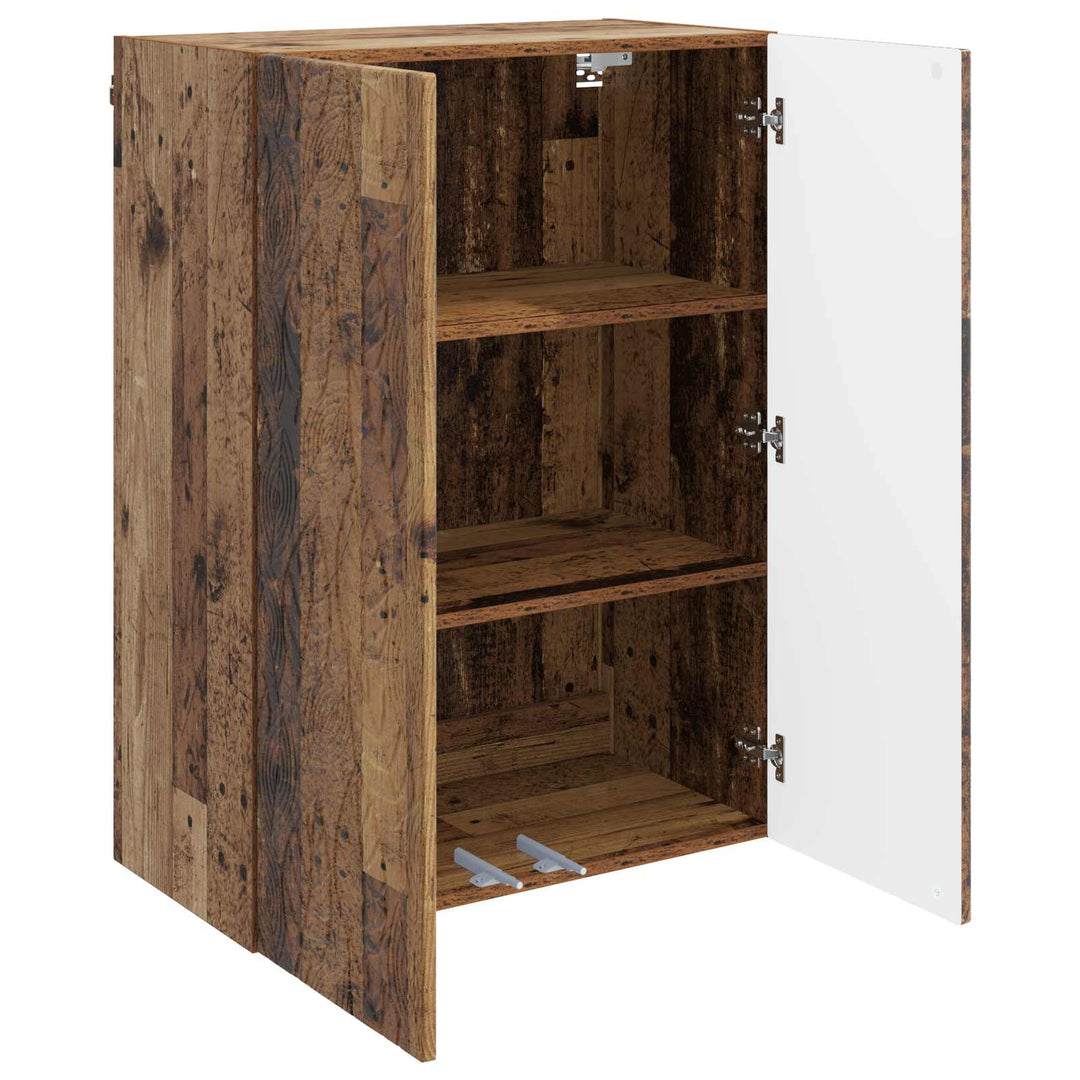 Vægmonteret skab Gammelt træ 66 x 34,5 x 90 cm Konstrueret træ