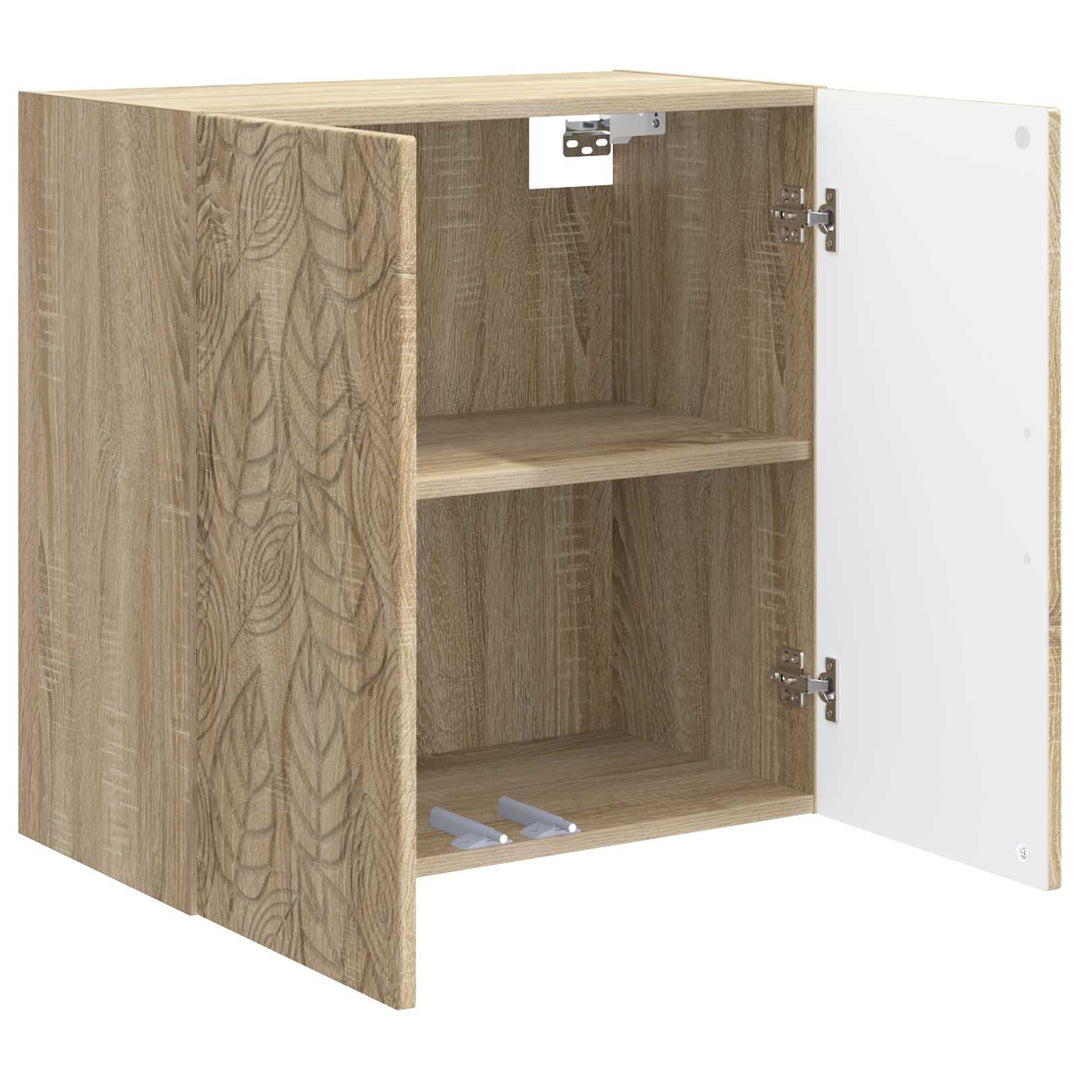 Vægmonteret skab Sonoma-eg 59 x 31 x 60 cm Konstrueret træ