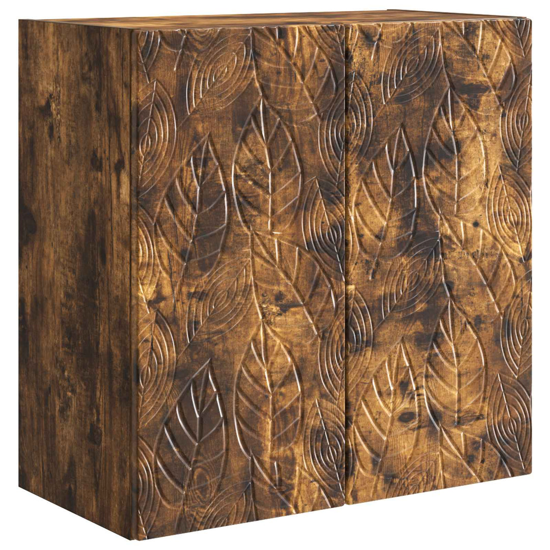 Vægmonteret skab 59 x 31 x 60 cm Konstrueret træ Røget eg
