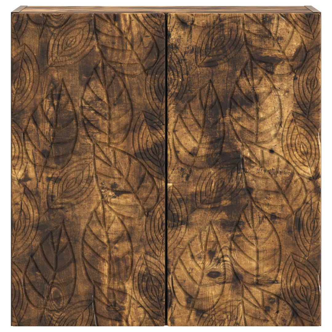 Vægmonteret skab 59 x 31 x 60 cm Konstrueret træ Røget eg