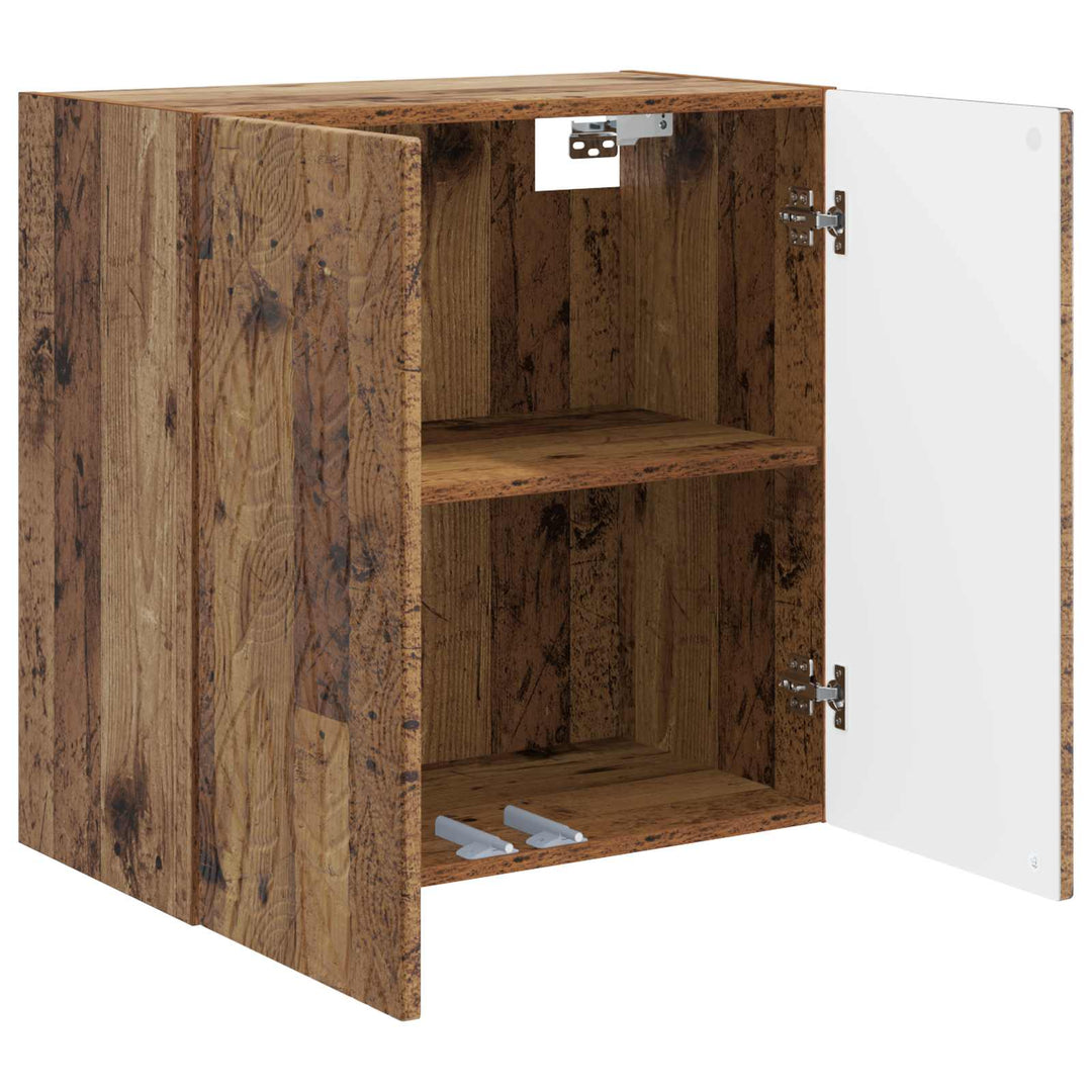 Vægmonteret skab Gammelt træ 59 x 31 x 60 cm Konstrueret træ