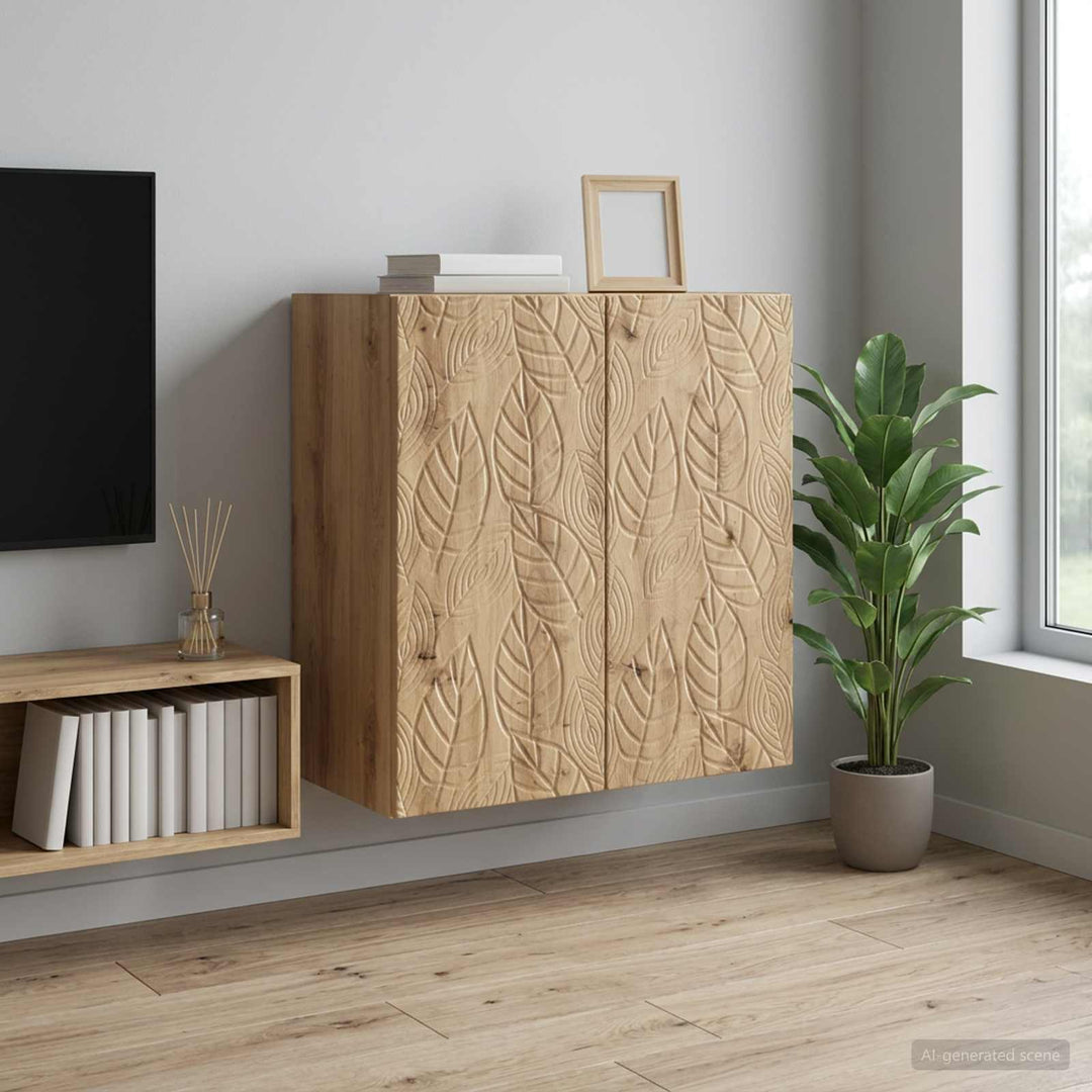 Vægmonteret skab 59 x 31 x 60 cm Konstrueret træ Artisan-eg