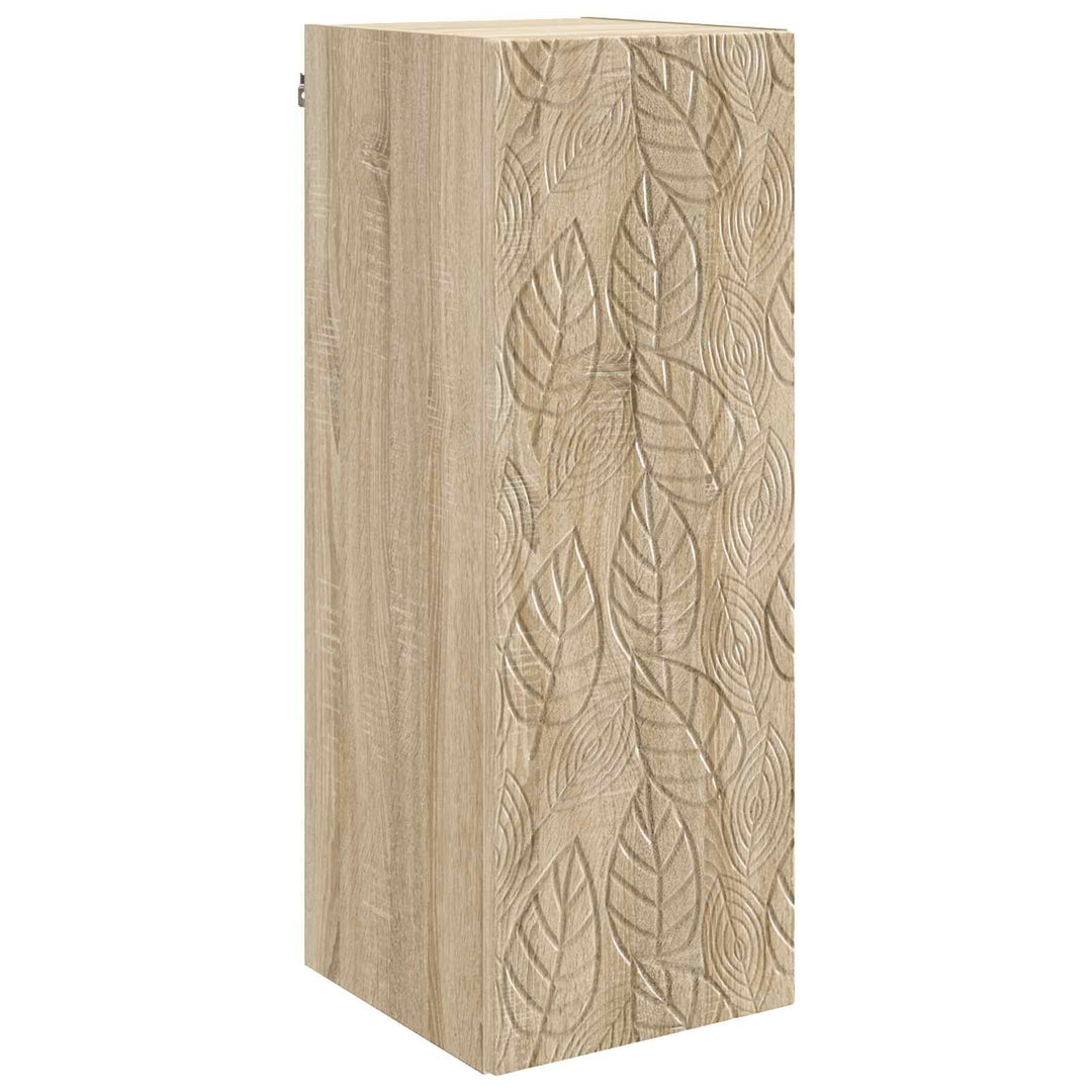 Vægmonteret skab Sonoma-eg 33 x 34,5 x 90 cm Konstrueret træ