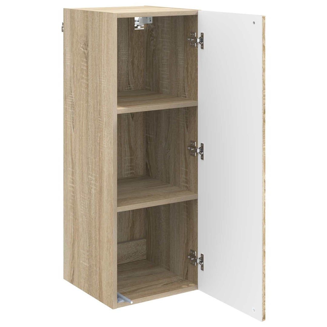 Vægmonteret skab Sonoma-eg 33 x 34,5 x 90 cm Konstrueret træ