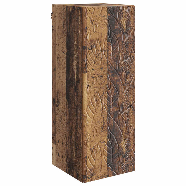 Vægmonteret skab Gammelt træ 33 x 34,5 x 90 cm Konstrueret træ