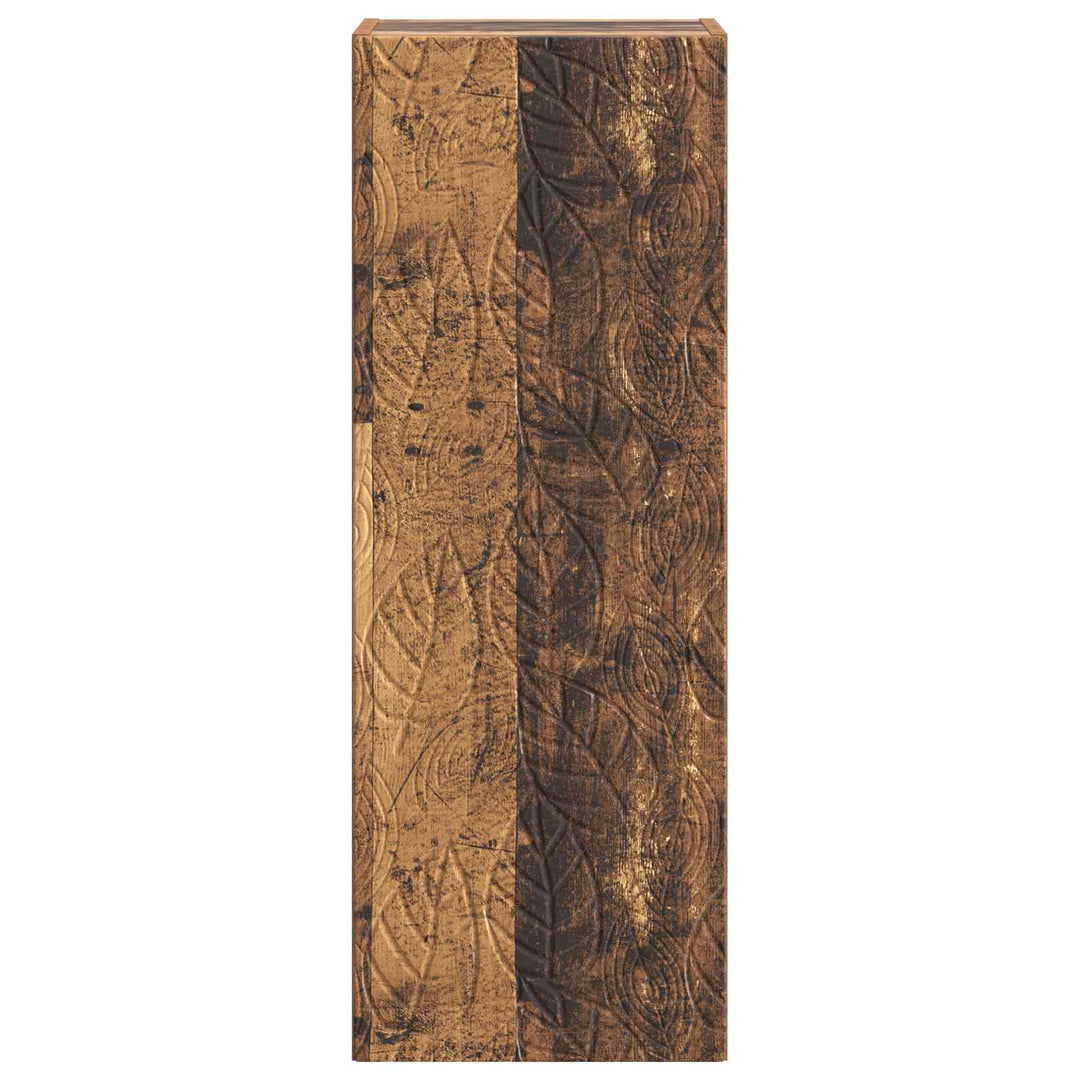 Vægmonteret skab Gammelt træ 33 x 34,5 x 90 cm Konstrueret træ