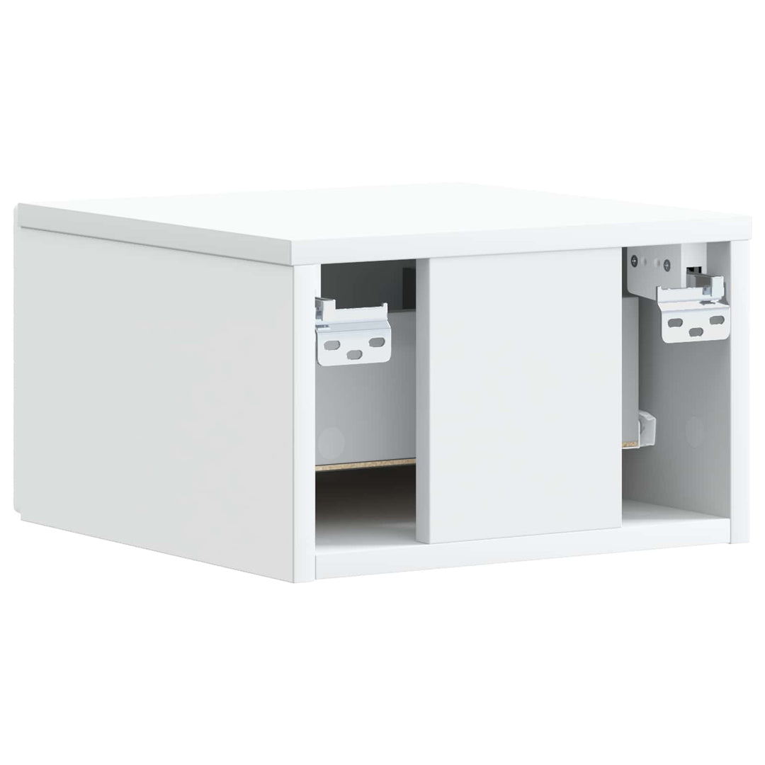 Væghængt Sideskab Hvid 34,5 x 33 x 20 cm Konstrueret træ