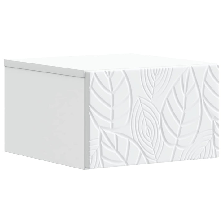 Væghængt Sideskab 2 pcs Hvid 34,5 x 33 x 20 cm Konstrueret træ