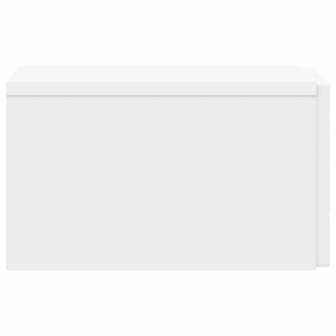 Væghængt Sideskab 2 pcs Hvid 34,5 x 33 x 20 cm Konstrueret træ
