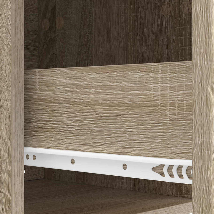 Væghængt Sideskab 2 pcs Sonoma-eg 34,5 x 33 x 20 cm